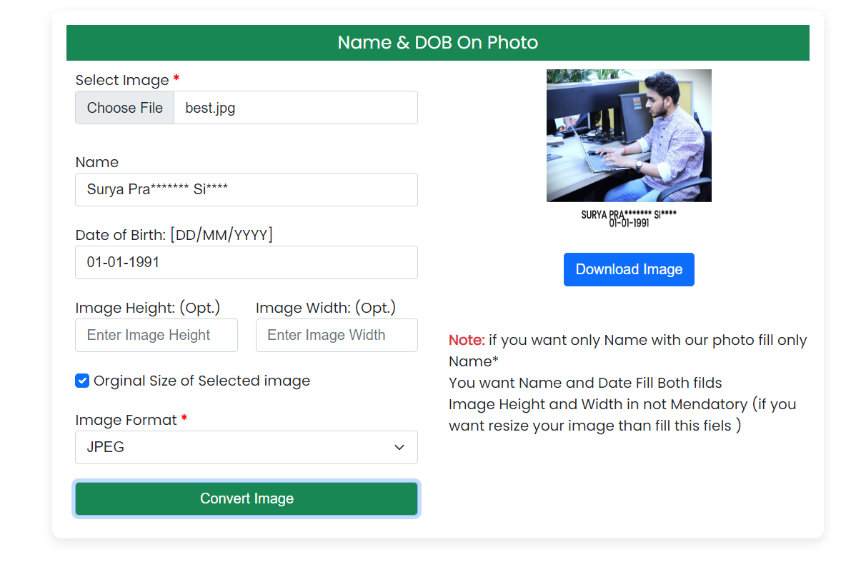 name-dob-add-on-photo-tools